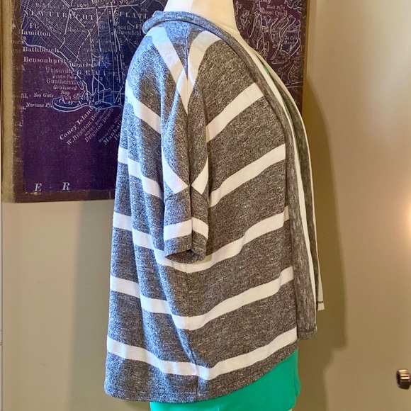 SALE 🎈 LOFT Striped Shrug or Jacket SZ MEDIUM - Picture 2 of 4